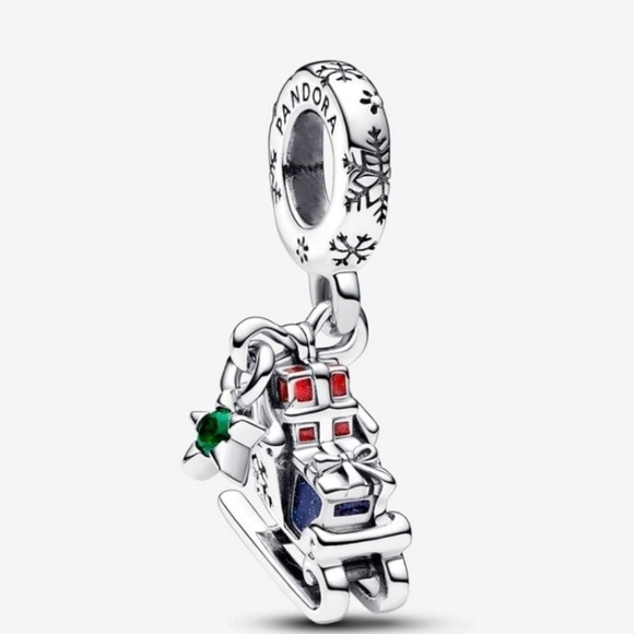 Pandora Christmas Sleigh 2023 Dangle Charm - Picture 1 of 10